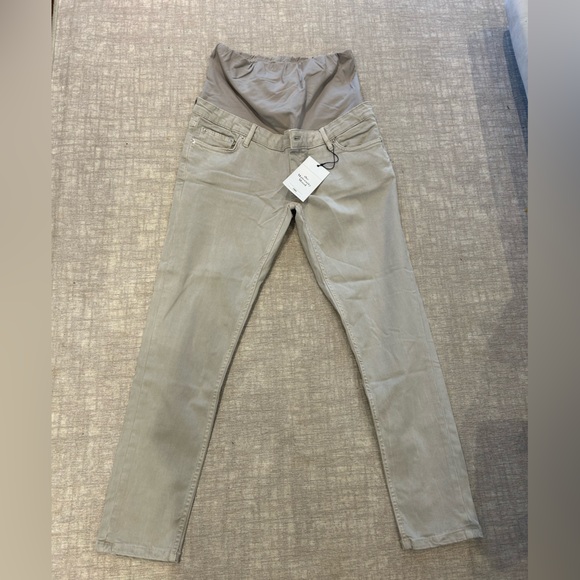 Zara Maternity skinny jeans, beige - size medium - Picture 2 of 2